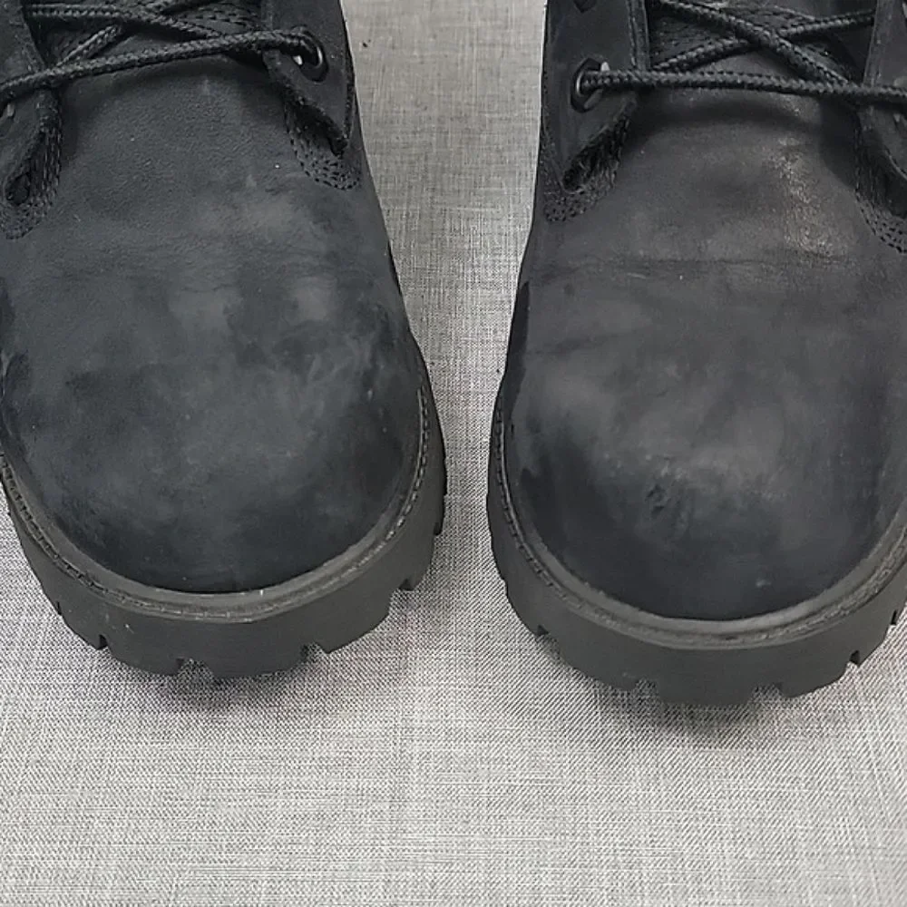 TIMBERLAND Kid's Heel Stitched Emblem Leather Boots 6